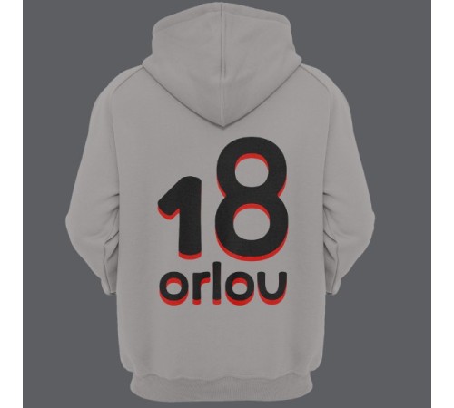 Именная толстовка с капюшоном с прикольным шрифтом #17