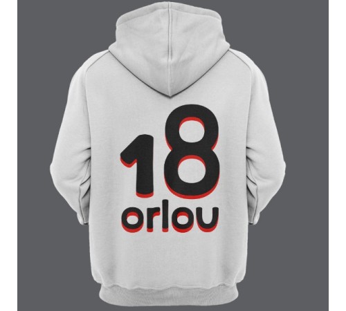 Именная толстовка с капюшоном с прикольным шрифтом #17