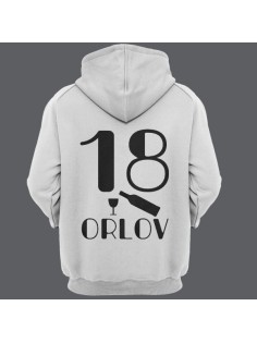 Именная толстовка с капюшоном с шрифтом в стиле модерн  #19