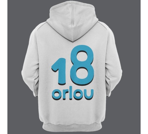 Именная толстовка с капюшоном с прикольным шрифтом #17