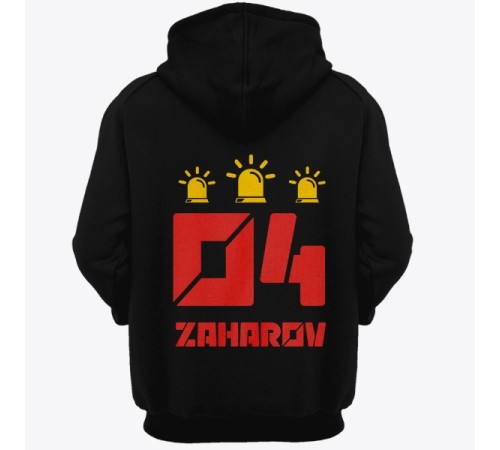 Именная толстовка с капюшоном с футуристичным шрифтом #25