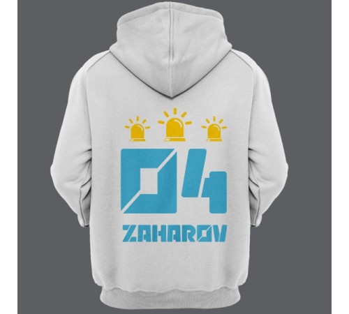Именная толстовка с капюшоном с футуристичным шрифтом #25