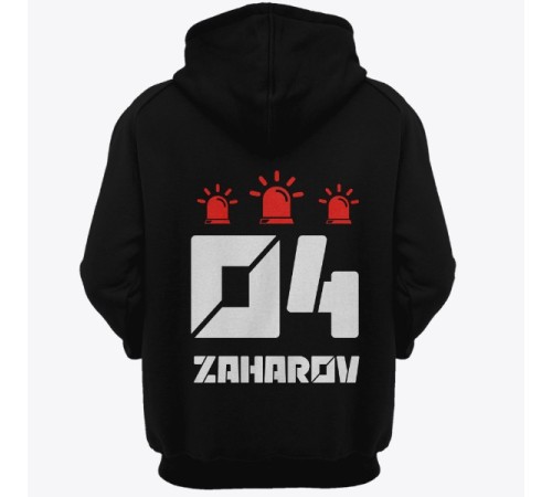 Именная толстовка с капюшоном с футуристичным шрифтом #25