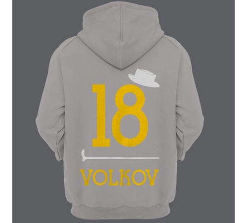 Именная толстовка с капюшоном с ретро шрифтом, шляпой и тростью #39