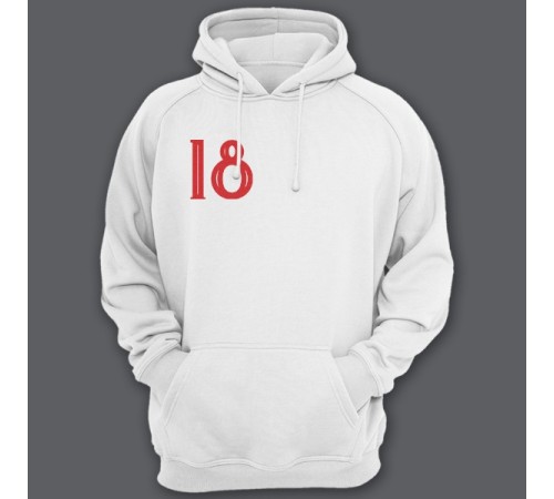 Именная толстовка с капюшоном с праздничным шрифтом и конфетти #40