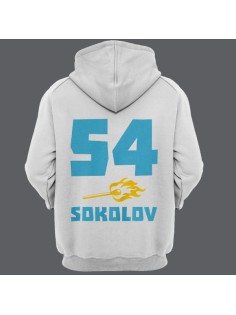 Именная толстовка с капюшоном с брутальным шрифтом и спичкой #41