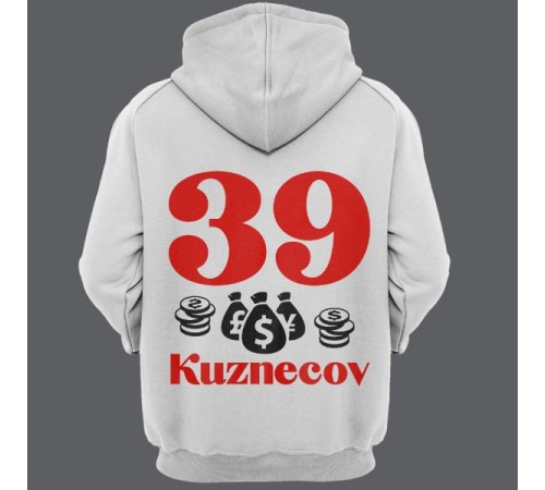 Именная толстовка с капюшоном с мажорным шрифтом и кучей денег #46