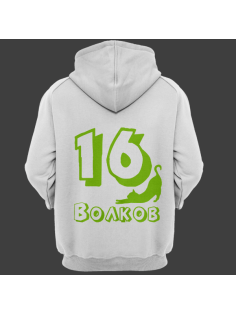 Именная толстовка с шрифтом с тенью и кошечкой #53