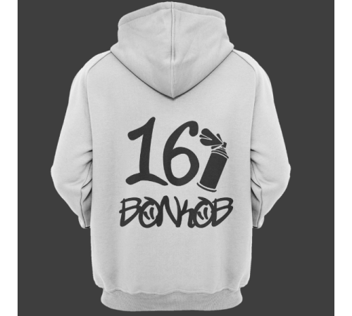 Именная толстовка с граффити шрифтом и балончиком с краской #55