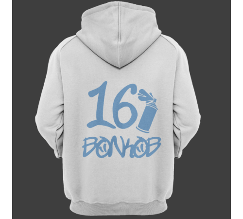 Именная толстовка с граффити шрифтом и балончиком с краской #55