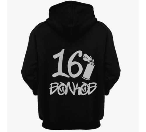 Именная толстовка с граффити шрифтом и балончиком с краской #55