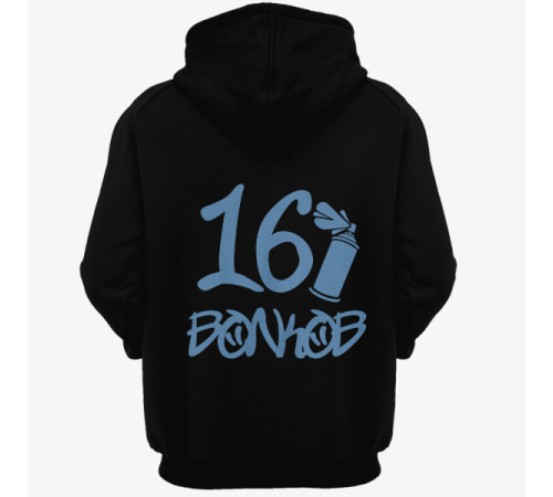 Именная толстовка с граффити шрифтом и балончиком с краской #55