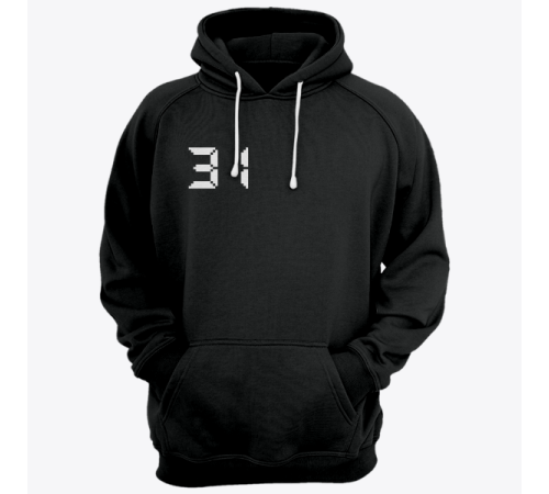 Именная толстовка с аналоговым шрифтом и олдскульным монитором #65