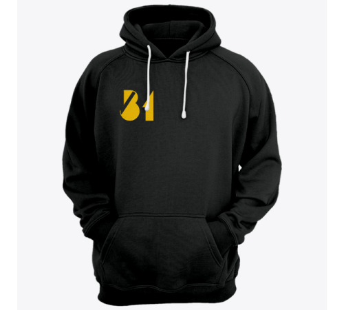 Именная толстовка с футуристичным шрифтом и лазерным ружьем #63