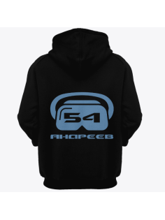 Именная толстовка с футуристичным шрифтом и шлемом виртуальной реальности #71