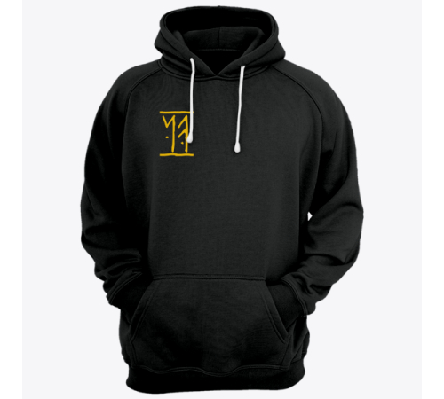 Именная толстовка с руническим шрифтом и атрибутами викингов #74