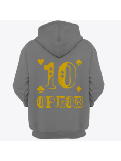 Именная толстовка с шрифтом из игральных карт #77