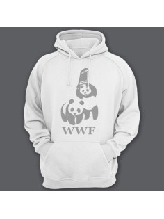 Прикольные толстовки с капюшоном с пародией на логотип "WWF"