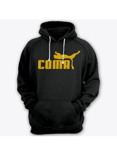 Прикольные толстовки с капюшоном с надписью "COMA" ("Кома")