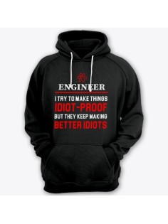 Прикольные толстовки с капюшоном с надписью "Engineer..." ("Инженер...")