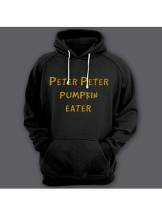 Прикольные толстовки с капюшоном с надписью "Peter Peter pumpkin eater" ("Питер Питер тыквоед")