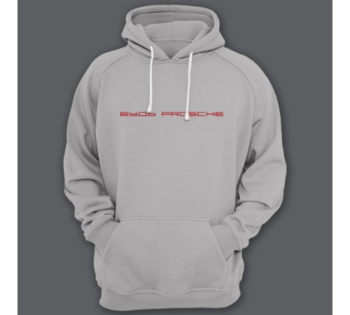 Толстовка с капюшоном с прикольной надписью "Будь prosche"