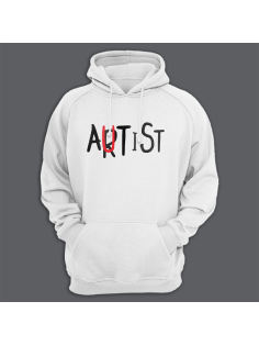 Толстовка с капюшоном с прикольной надписью "Autist"