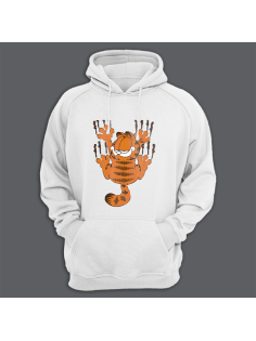 Толстовка с капюшоном с принтом "Гарфилд"