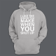 Толстовка с капюшоном с принтом "I like the sound you make when you shut up"