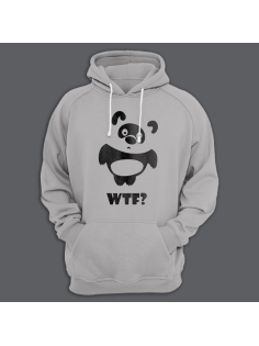Толстовка с капюшоном с принтом "WTF"