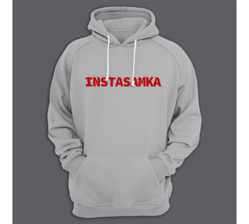 Толстовка с капюшоном с принтом "Instasamka"