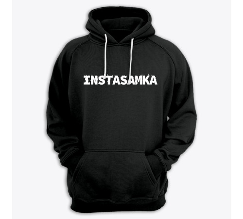 Толстовка с капюшоном с принтом "Instasamka"