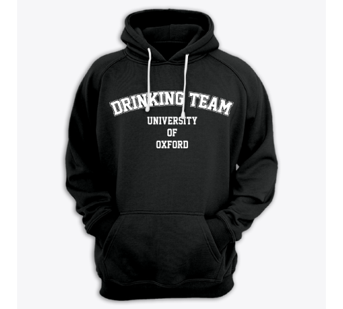 Толстовка с капюшоном с принтом "University Of Oxford DRINKING TEAM"