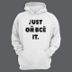 Толстовка с капюшоном с надписью "Just ой всё it"