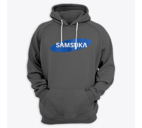 Толстовка с капюшоном с надписью "Samsuka"