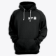 Толстовка с капюшоном с маленьким принтом "Икс Треугольник Куб"