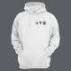 Толстовка с капюшоном с маленьким принтом "Икс Треугольник Куб"