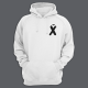 Толстовка с капюшоном с маленьким принтом "буква Х*Й"