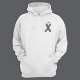 Толстовка с капюшоном с маленьким принтом "буква Х*Й"
