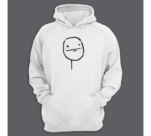 Толстовка с капюшоном с принтом "Poker face"