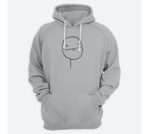 Толстовка с капюшоном с принтом "Poker face"