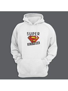 Толстовка в подарок для дедушки с принтом "Super дедушка"