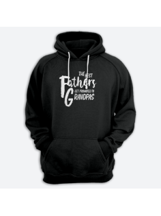 Толстовка в подарок для дедушки с принтом "The best fathers get promoted to grandpas"