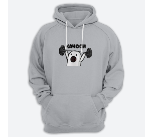 Толстовка с капюшоном с принтом "Качоси"