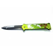 Складной нож Joker, длина лезвия 8 см, зеленый