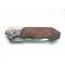 Складной нож автоматический Stainless, длина лезвия 10 см, рукоять деревянная