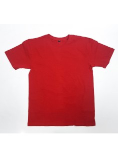 Футболка без надписи красная