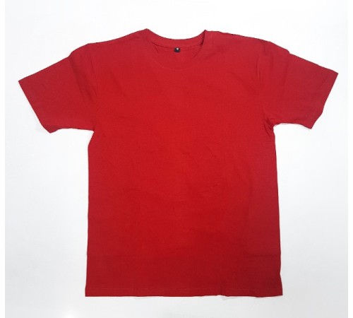 Футболка без надписи красная