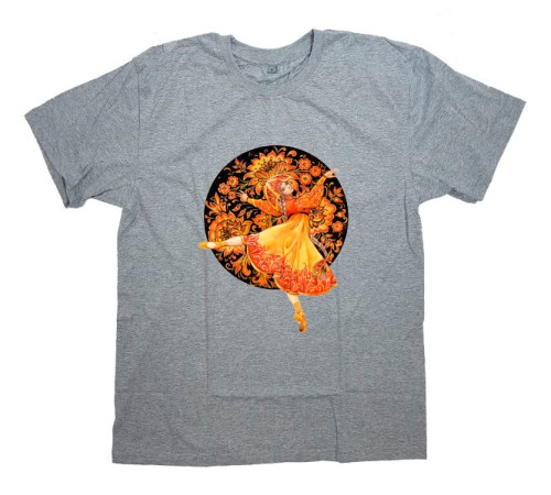 Футболка Я Русский с принтом "Русская девушка"