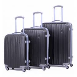 Пластиковый чемодан Ananda APL-833-BLACK ЧЕРНЫЙ